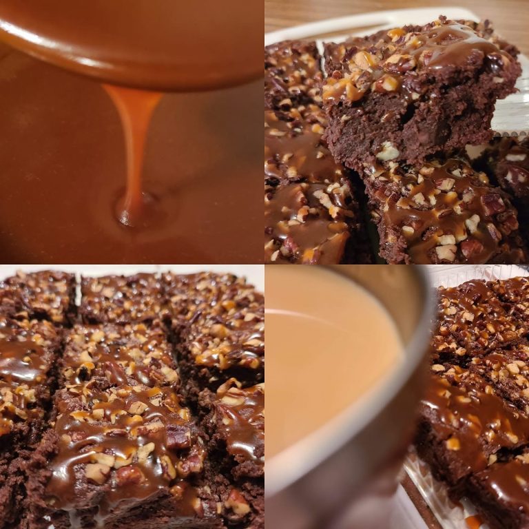 caramel pecan brownies