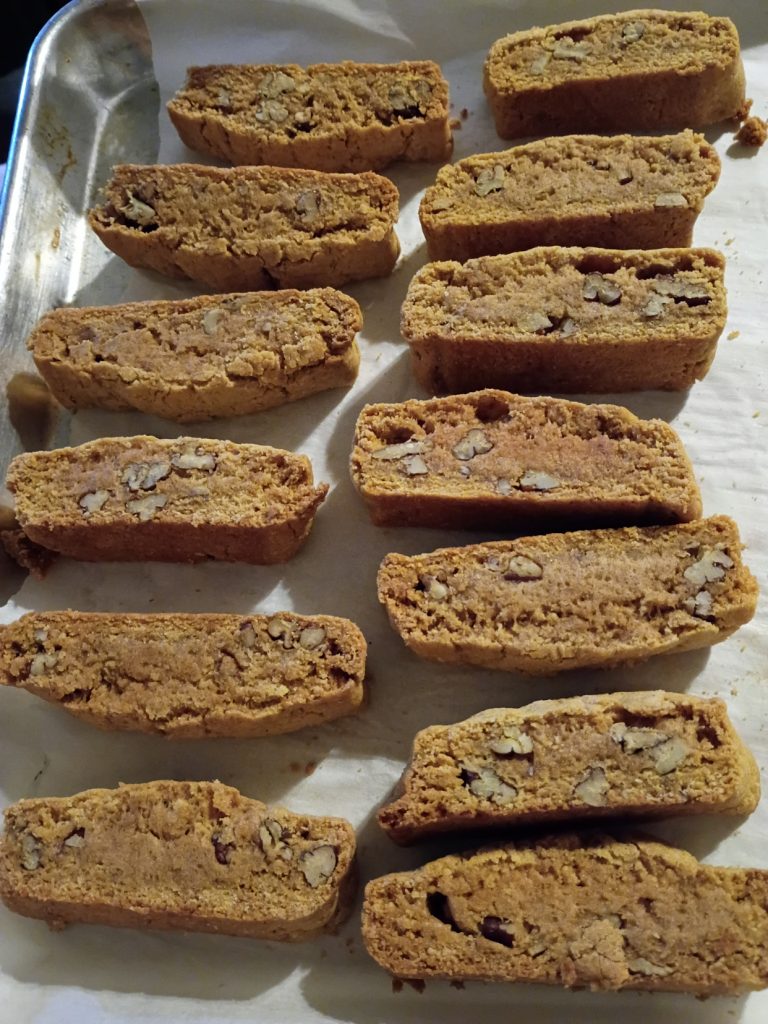 pumpkin pecan biscotti